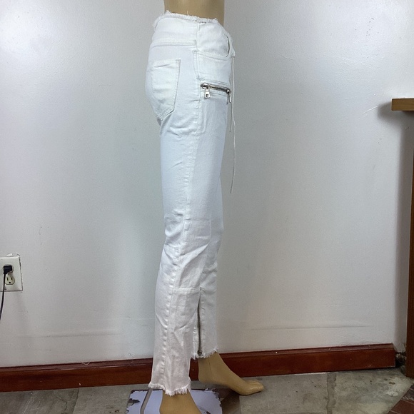 Unravel Project lace up White jeans 25 - Picture 5 of 8
